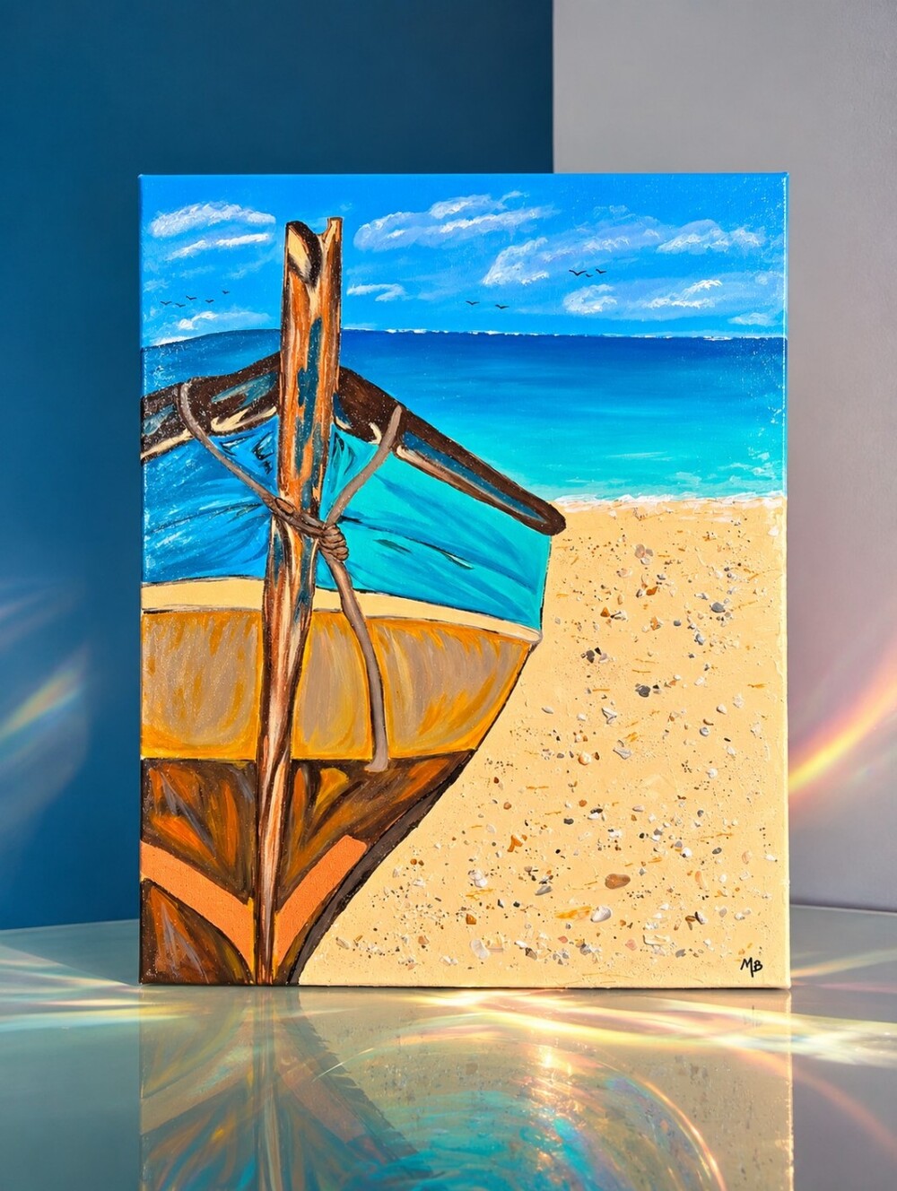 🌊 TIDE & TIMBER - 18X24 CANVAS